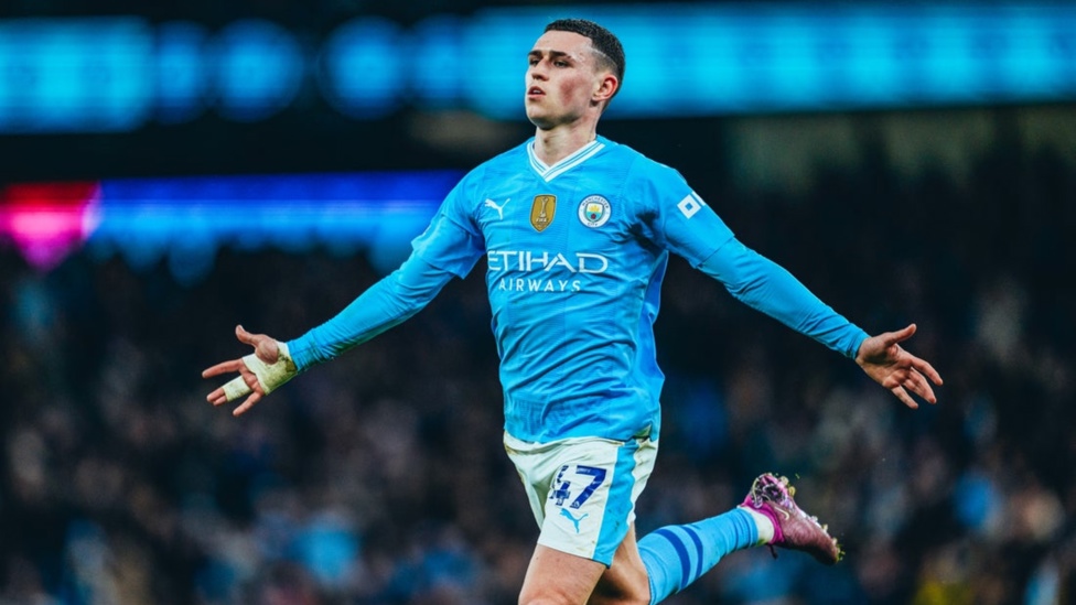 PHIL'ING' GOOD: Foden's free-kick restores our lead