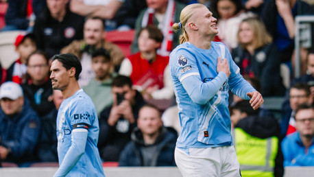 HAPPY HAALAND: Our number nine loved that one!