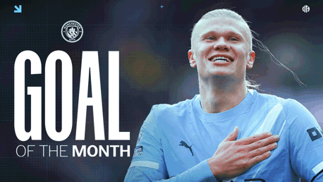Haaland wins October Goal of the Month