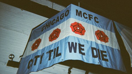 City in Chicago: Supporting sky blue from the Windy City