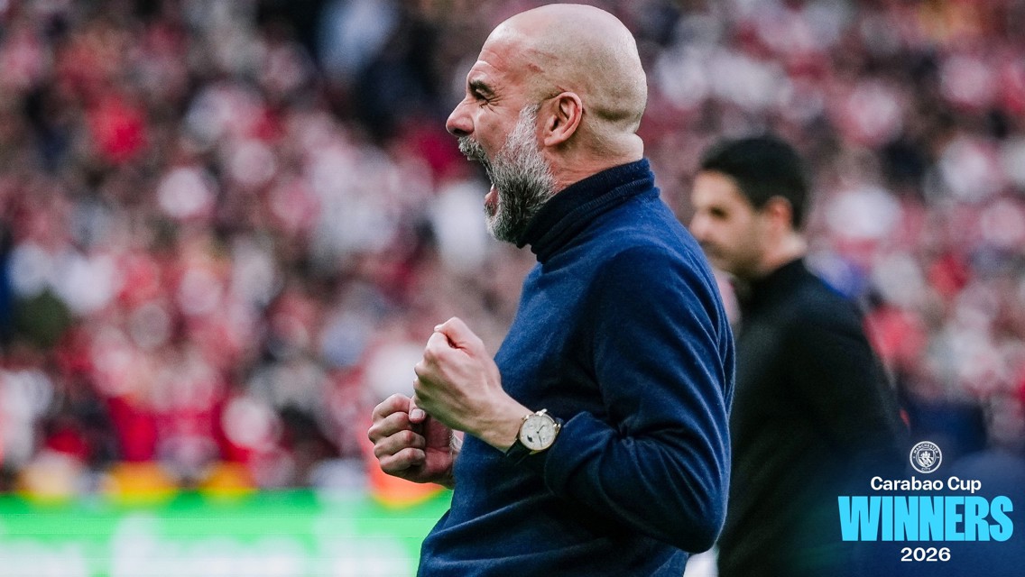 Guardiola never gets tired of winning trophies