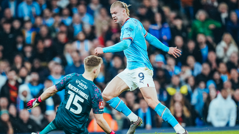 OPENER : The boss' instructions pay off as Haaland pokes us ahead!