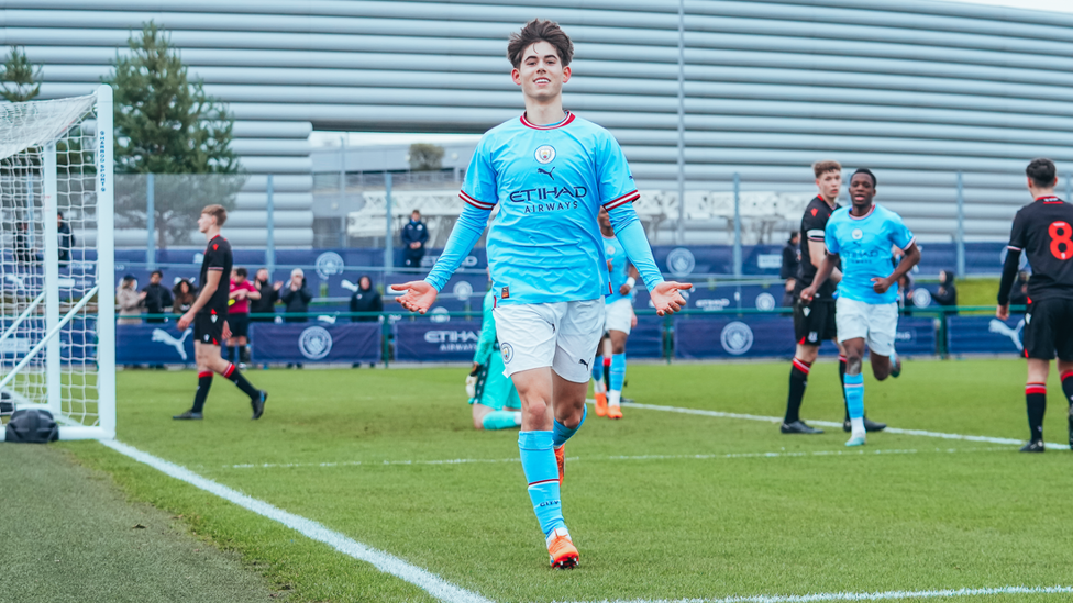 GALVEZ GOAL: Tom Galvez scores a beauty to smash in City's second of the day!