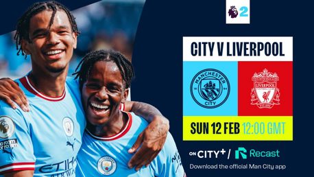 Watch City EDS v Liverpool U21 live on CITY+ and Recast this Sunday!