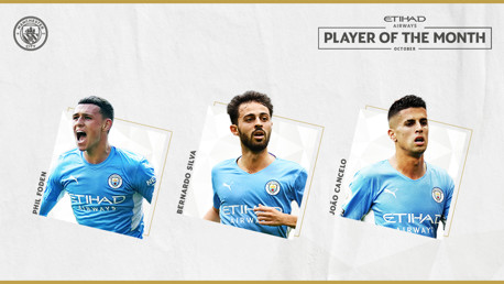 ร่วมโหวต! Etihad ผู้เล่นยอดเยี่ยมประจำเดือนตุลาคม 