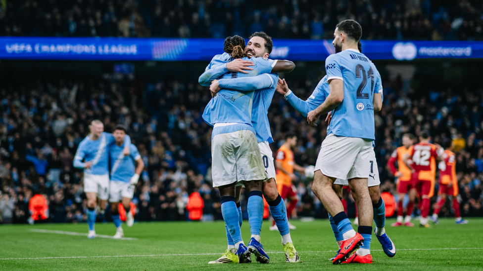 DOUBLE TROUBLE : Cherki celebrates making it 2-0!