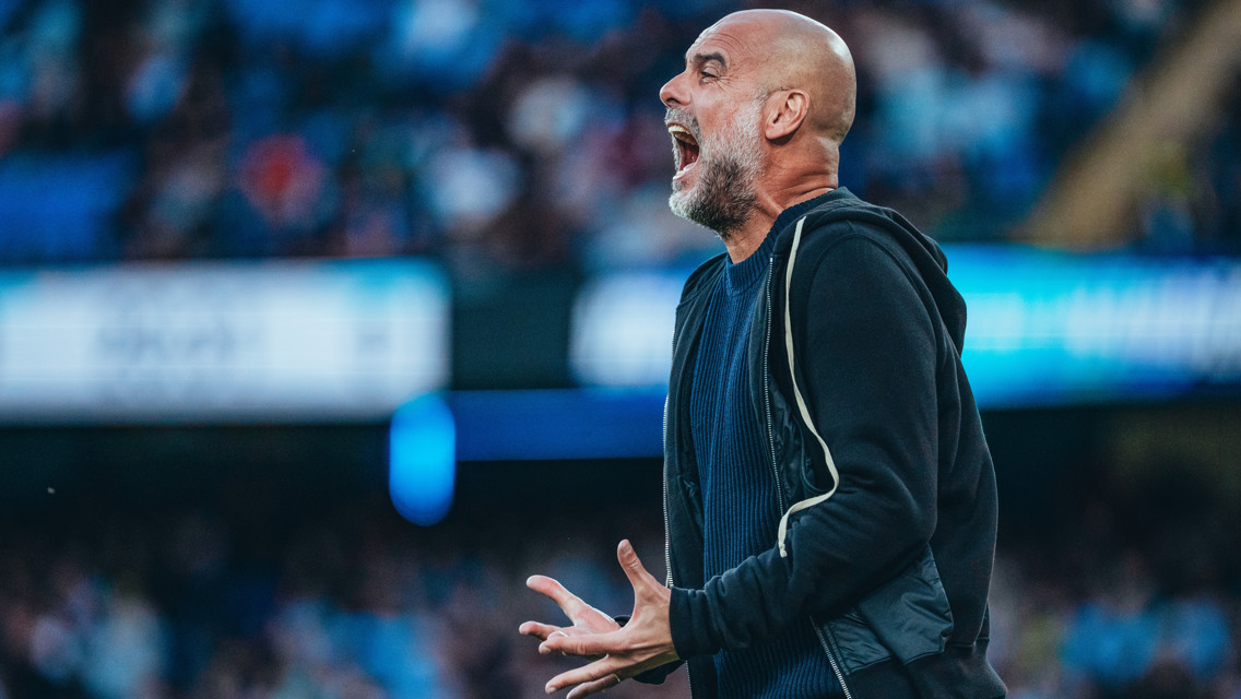 THE BOSS: On the touchline.