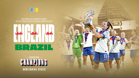 England women to face Brazil at the Etihad