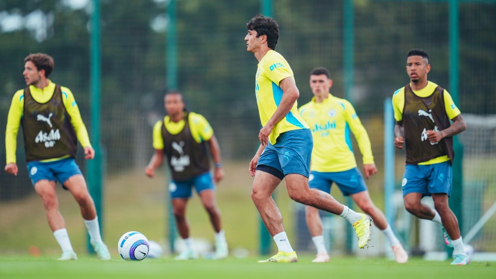 ON THE BALL  : Abdukodir Khusanov retains possession. 