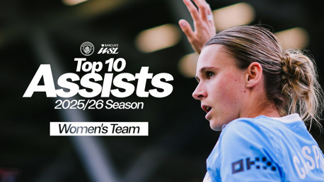 Watch: City's top 10 WSL assists in 2025/26