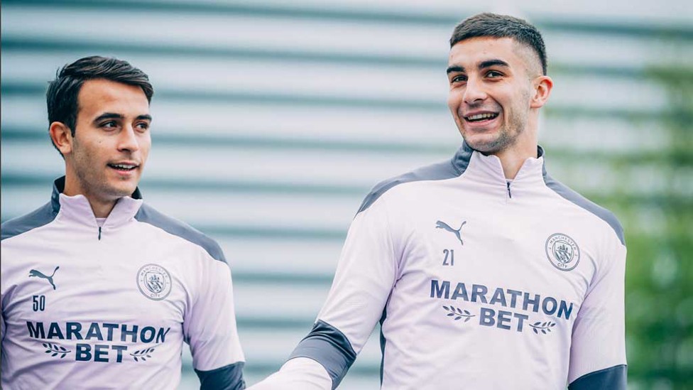 AMIGOS : Our Spanish duo, Ferran Torres and Eric Garcia.