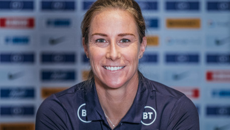 SAFE HANDS: City and England goalkeeper Karen Bardsley in focus...