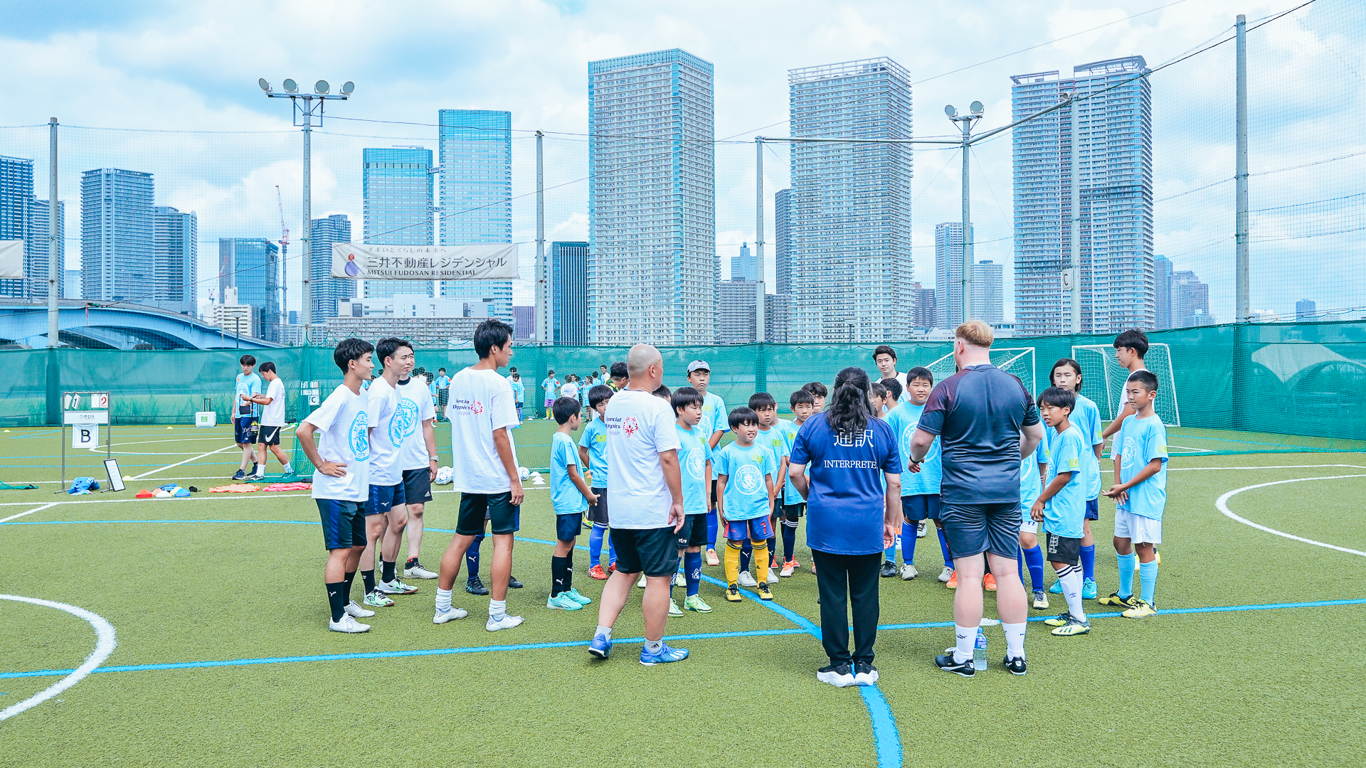 SKY'S THE LIMIT: The Tokyo skyline formed a spectacular backdrop to the festival.