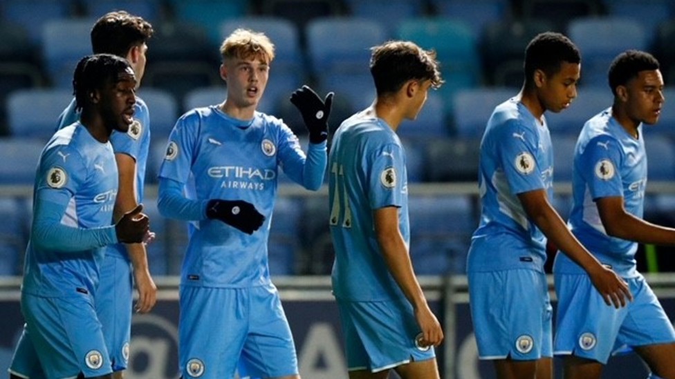 CELEBRATION TIME: For Palmer and his City team mates