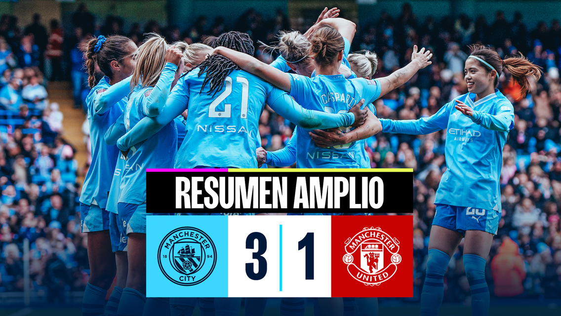 City 3-1 United: resumen amplio
