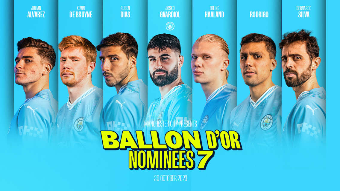 Seven City stars on Ballon d’Or Shortlist 