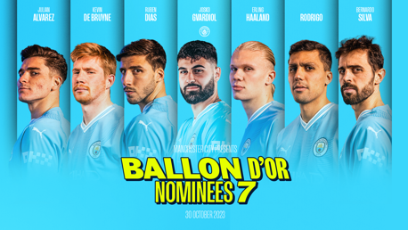 Tujuh bintang City masuk daftar nominasi Ballon d’or