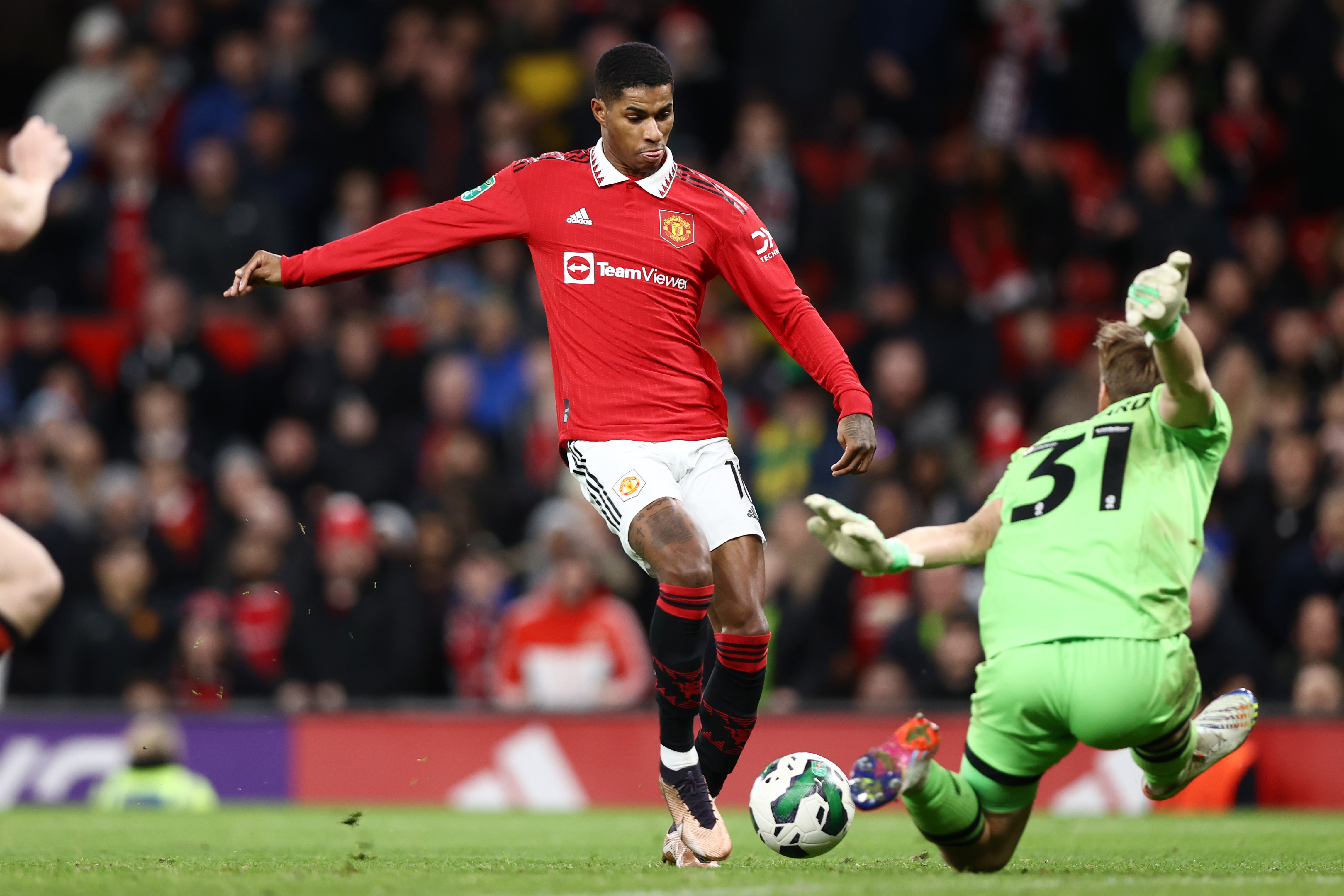 EM BOA FASE  : Marcus Rashford é uma das esperanças de gols do United. 