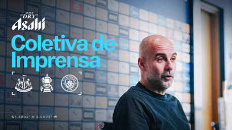 Assista: coletiva de Pep antes do Newcastle 