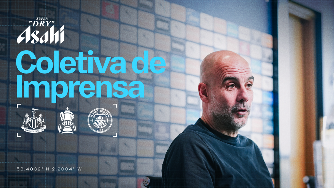 Assista: coletiva de Pep antes do Newcastle 