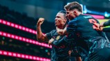 FIST PUMP: Ake celebrates.