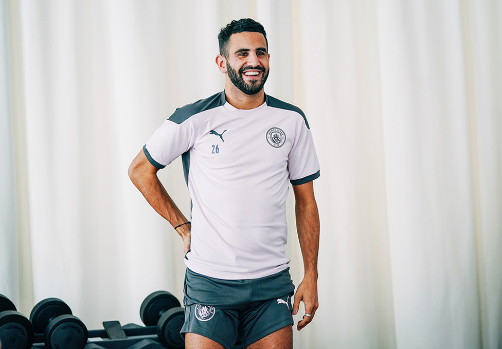 HAPPY : Riyad Mahrez has clearly enjoyed his time in France