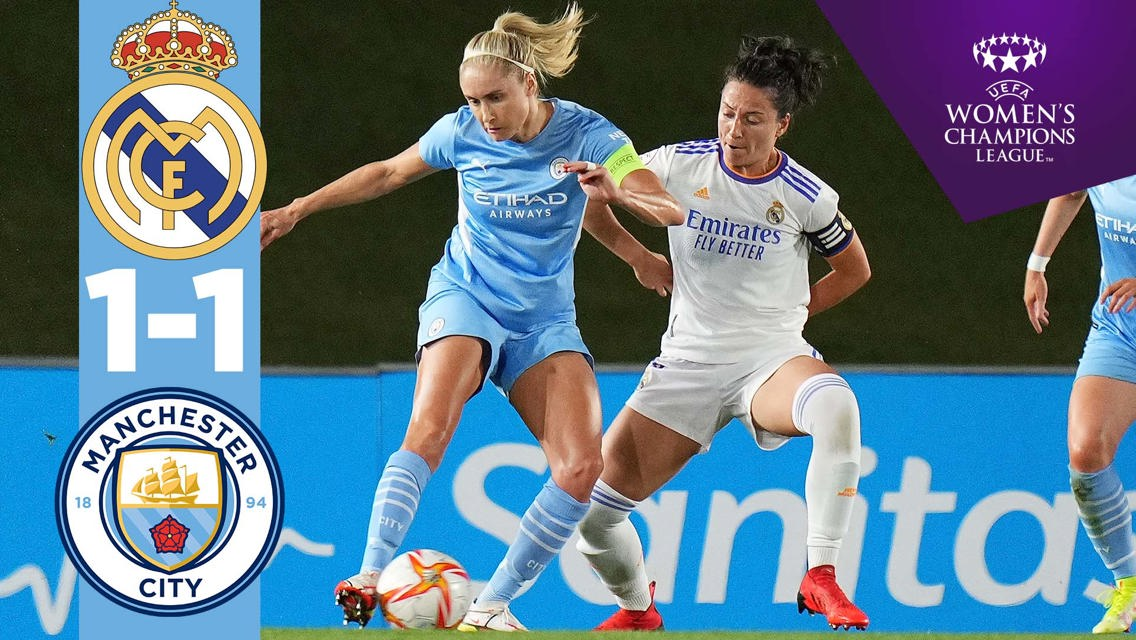 UWCL highlights: Real Madrid 1-1 City