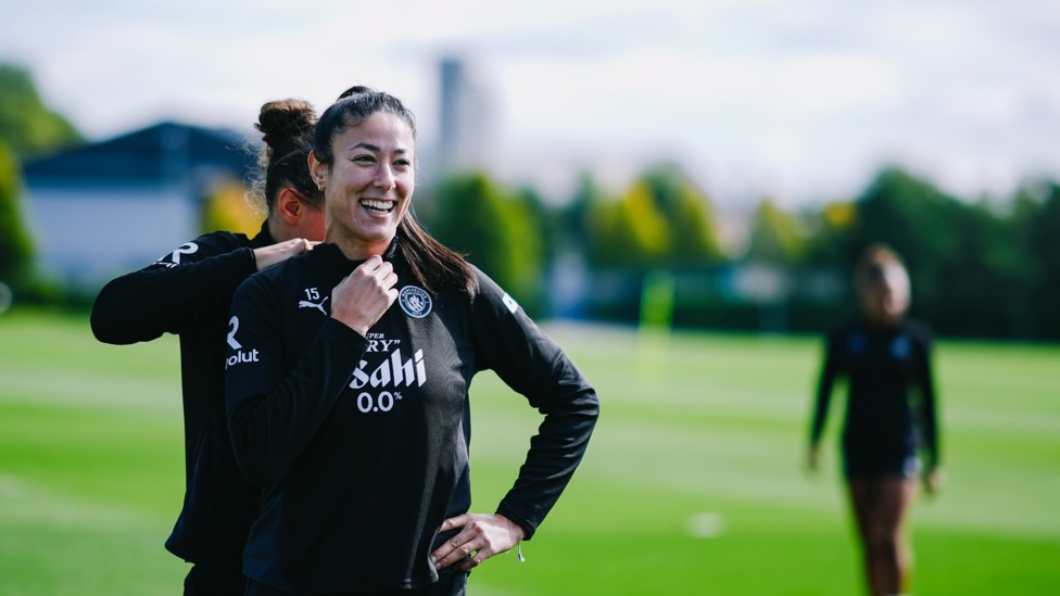 READJUSTMENT : Leila Ouahabi has her fitness tracker moved