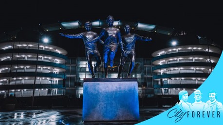 Manchester City unveil statue celebrating legendary triumvirate