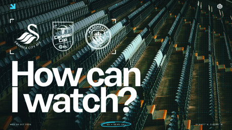 How can I watch Swansea v City on TV?