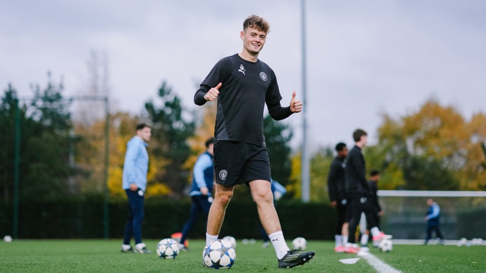 THUMBS UP: Matty Warhurst ready for tomorrow's clash