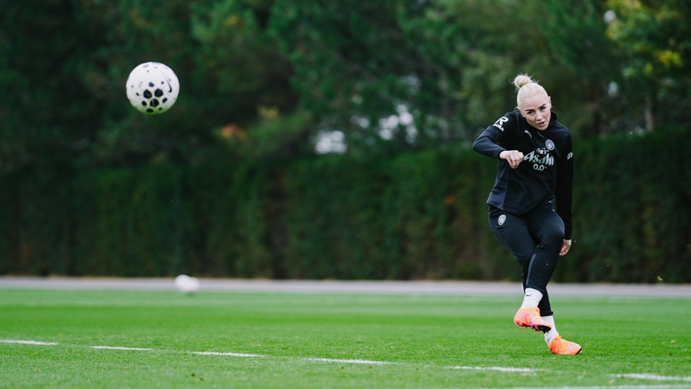 CLEAN STRIKE : Greenwood takes a shot