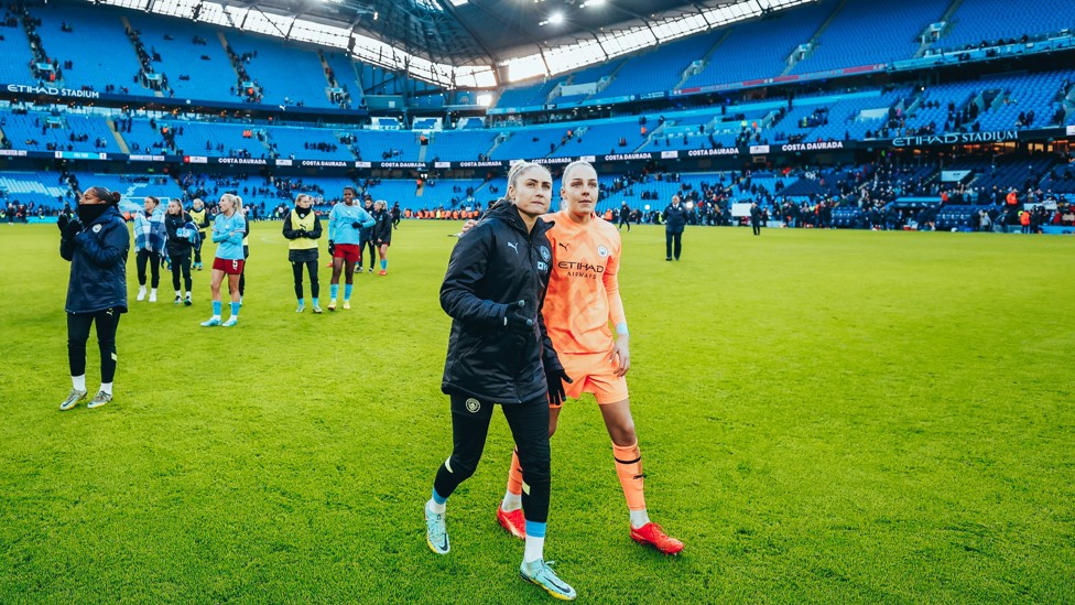 CITY v UNITED : Roebuck once again plays a key role as City earn a share of the spoils in front of a record women’s crowd at the Etihad Stadium in December 2022