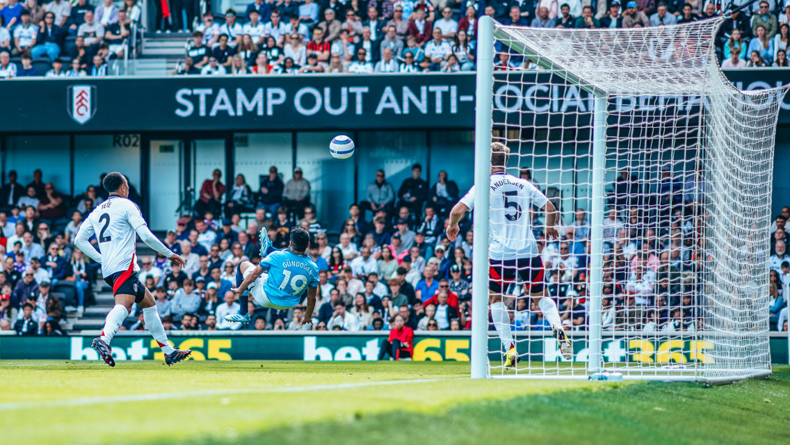 ACROBATICS: Gundogan tries a spectacular effort...