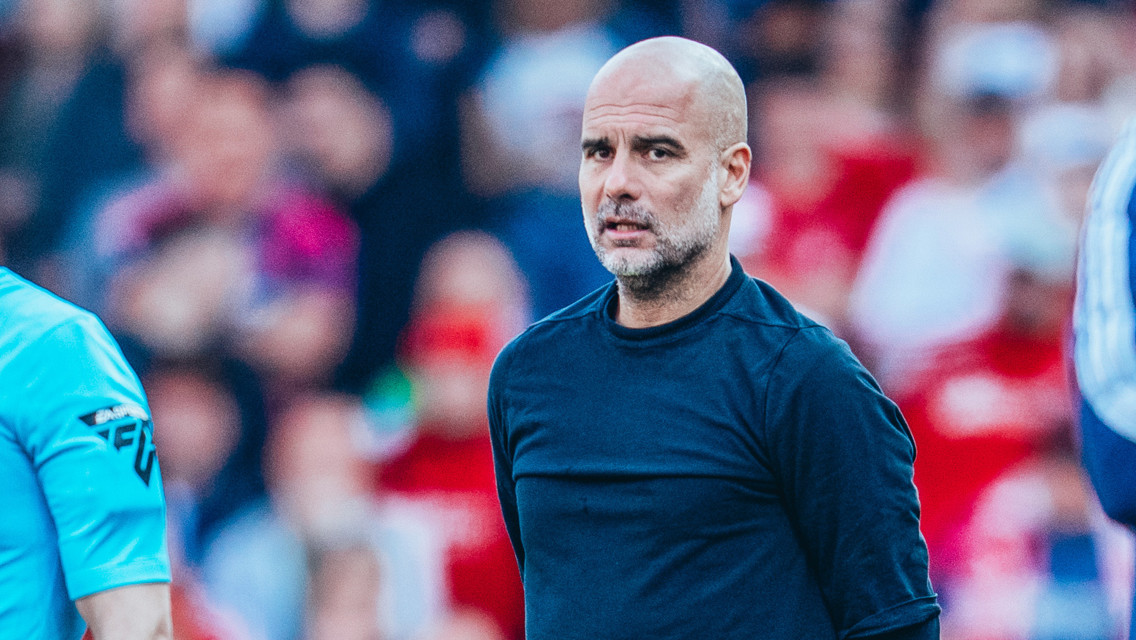 THE BOSS: On the touchline.