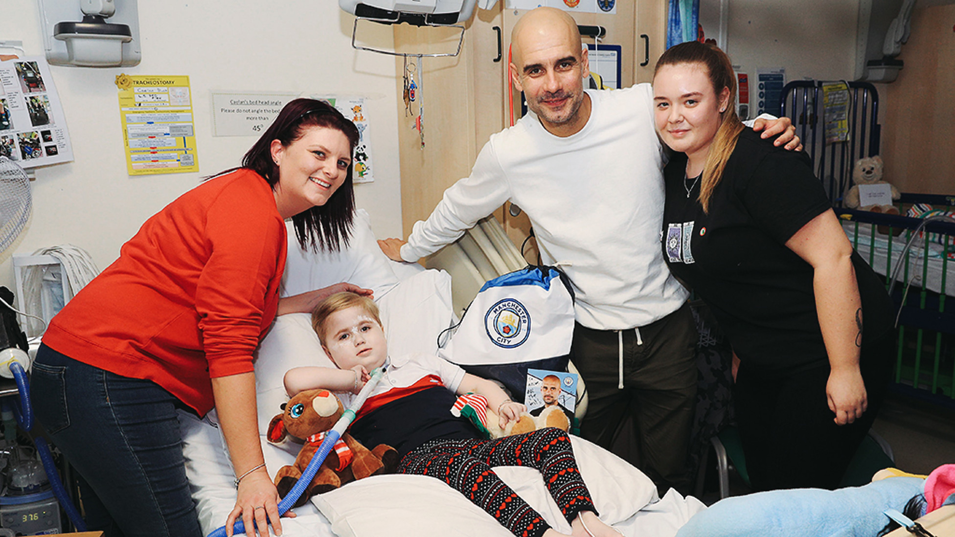 City spread festive cheer with hospital visits