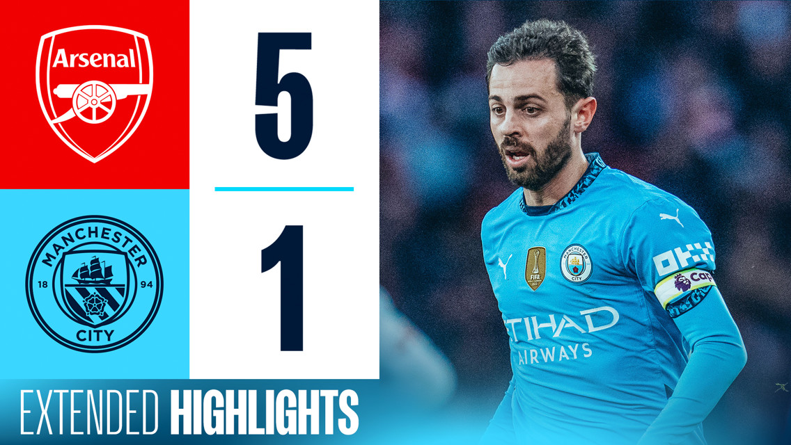 Extended highlights: Arsenal 5-1 City
