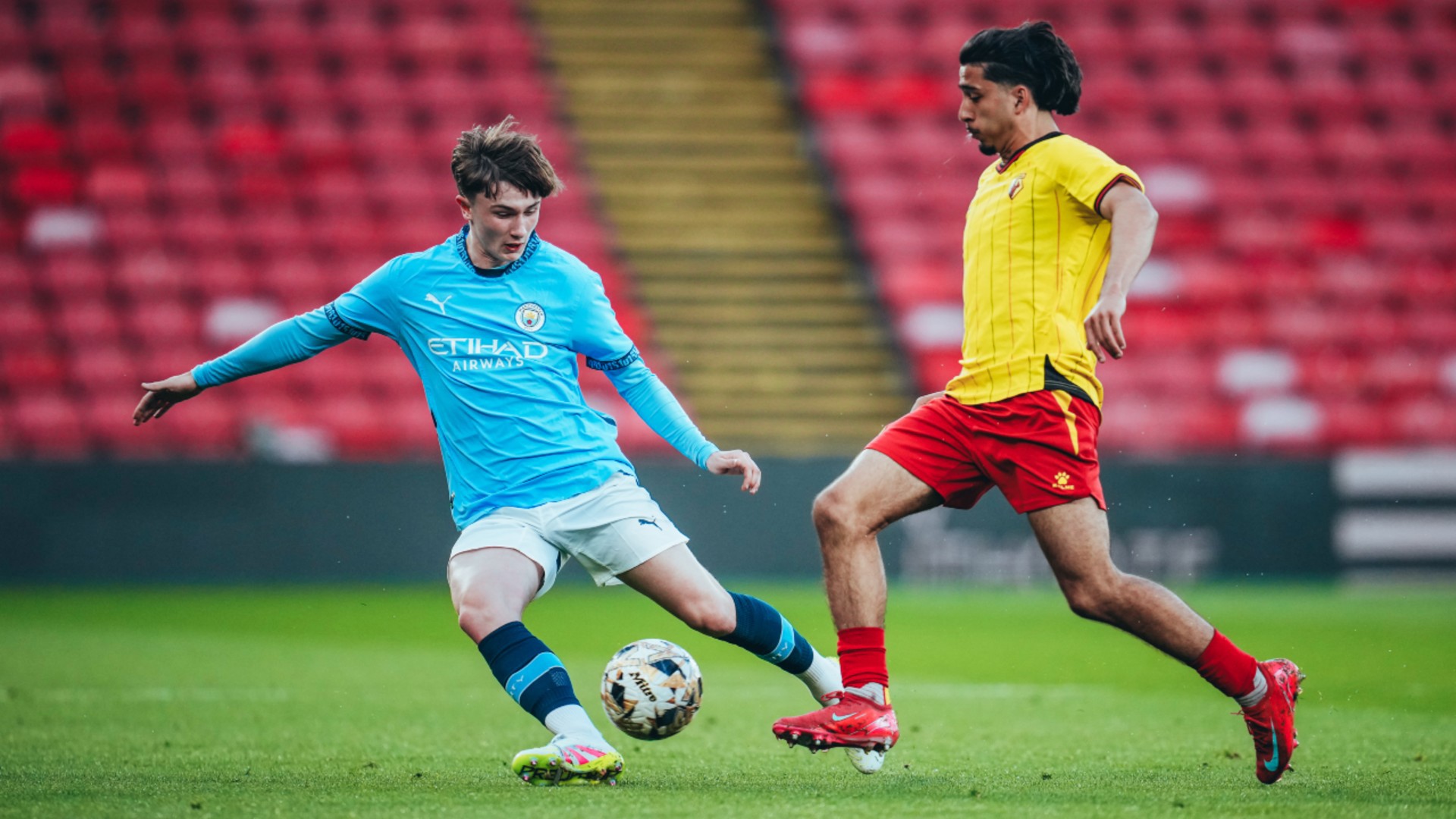 MIDFIELD MAESTRO : Finlay Gorman under pressure.