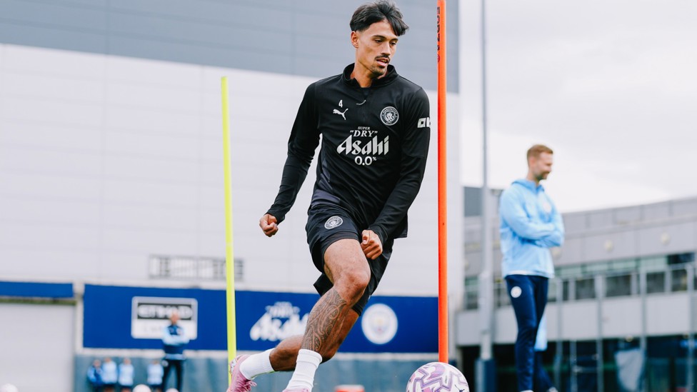 MIDFIELD MARAUDER : Tijjani Reijnders showcasing his skills in a training drill on the eve of matchday