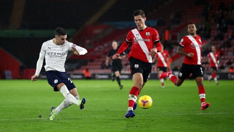 FER-OCIOUS: Our speedy Spaniard flashes a shot just wide early in the second half.