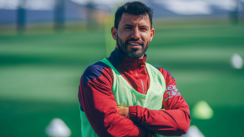 SUPER SERGE: Great to see our record scorer back out on the pitch!