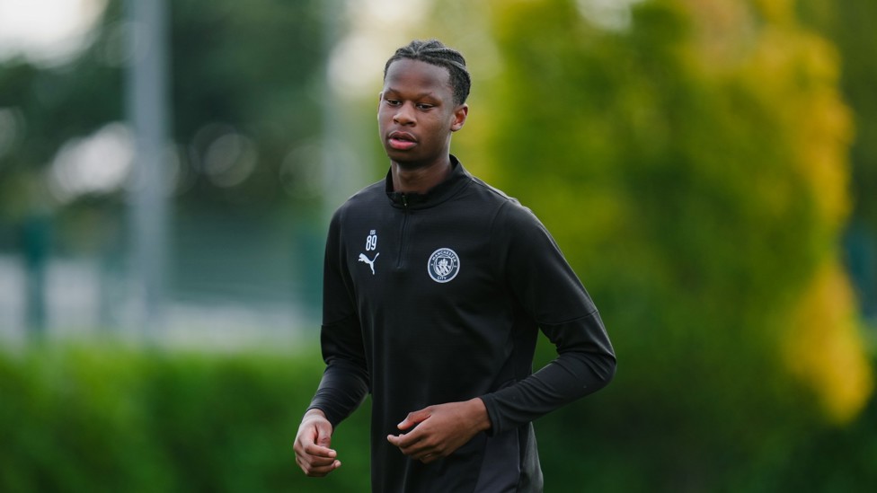 RARING TO GO : Stephen Mfuni gets moving