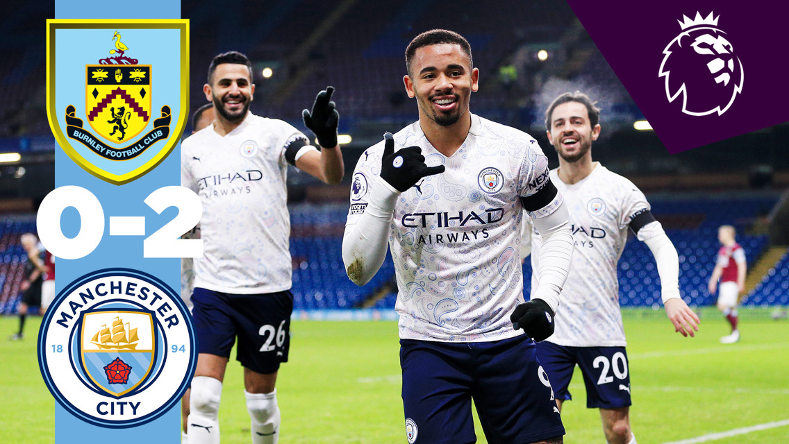 Burnley 0-2 City: resumen breve