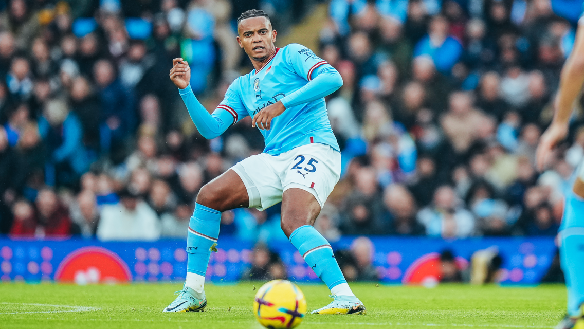 AKANJI: Plays the ball forward.