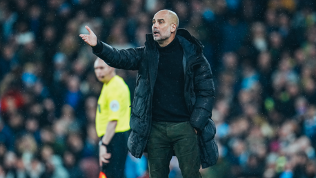 THE BOSS: On the touchline.