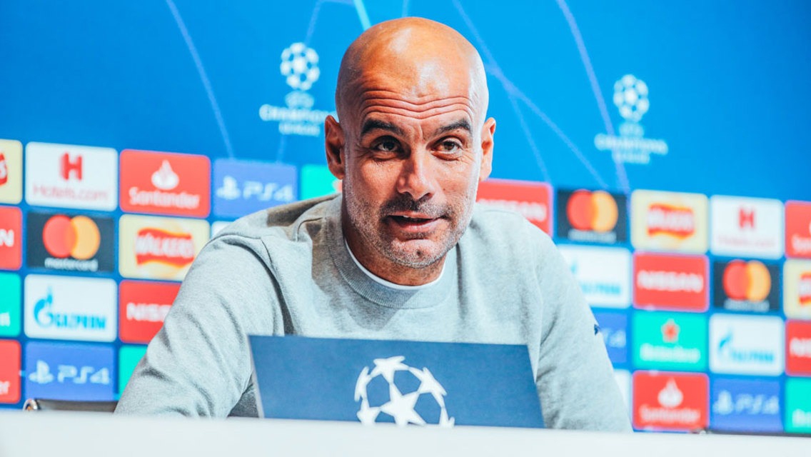 PRESS CONFERENCE: Pep Guardiola addresses the media, ahead of the game