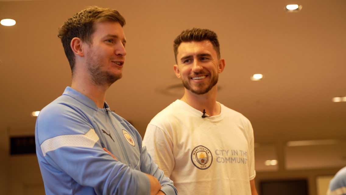 Aymeric Laporte visits CITC for International Day of Education