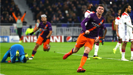 LEVEL BEST: Aymeric Laporte celebrates his goal