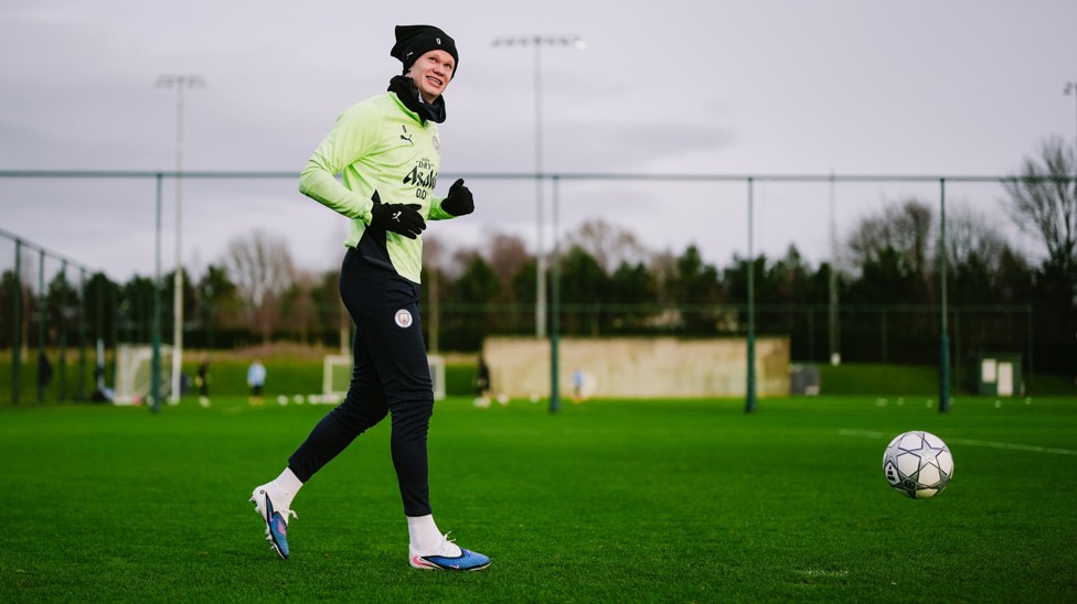 ERLING GLIDES BY: Our top scorer will be looking for goals on Wednesday evening