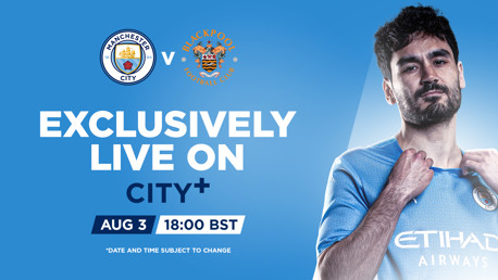 Watch City v Blackpool live on CITY+